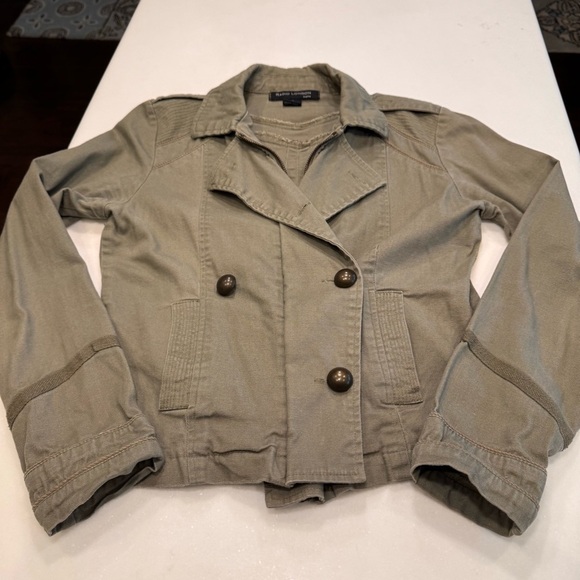 Radio London Women’s Army Green Jacket Zip Up & Button Size Medium - Picture 8 of 15